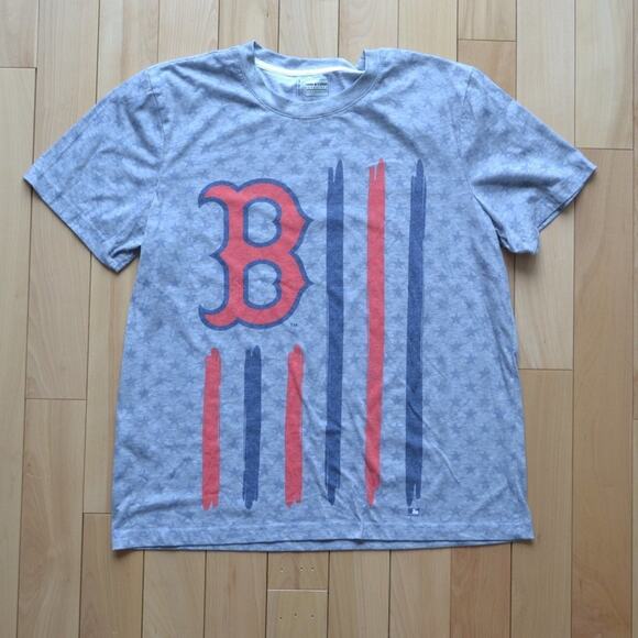 Genuine Merchandise Boston Red Sox Short Sleeve TShirt Gray Blue Red - Picture 1 of 4
